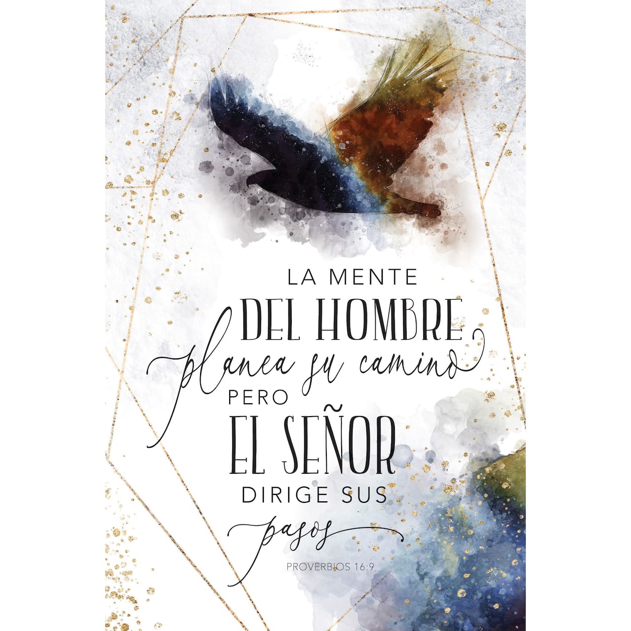 La Mente Del Hombre: Proverbs 16:9 A Man's Mind Wall Plaque